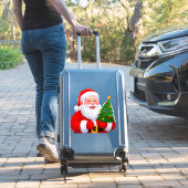 Vrolijke Kerstman Sticker (Koffer Insitu)