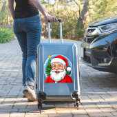 Vrolijke Kerstman Sticker (Koffer Insitu)