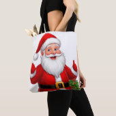 Vrolijke Kerstman Tote Bag (Dichtbij)