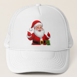 Vrolijke Kerstman Trucker Pet