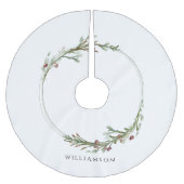 Vrolijke kerstminimalistische krans kerstboom rok (Voorkant)