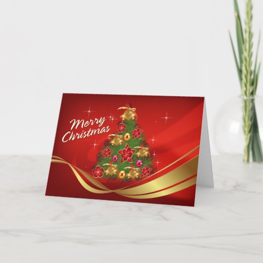 Vrolijke Kerstmis 17 Kaart (Voorkant)