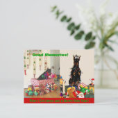 Vrolijke Kerstmis 2011 Feestdagenkaart (Staand voorkant)