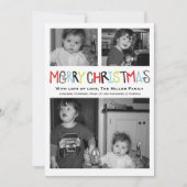 Vrolijke Kerstmis 3 de Kaart van de Vakantie van (Voorkant)