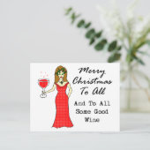 Vrolijke Kerstmis aan allen en aan Al Wat Goede Feestdagenkaart (Staand voorkant)