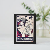 Vrolijke Kerstmis aan allen Feestdagenkaart (Staand voorkant)