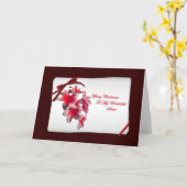 Vrolijke Kerstmis aan Mijn Prachtige Zuster Kaart (Gele Bloem)