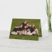 Vrolijke Kerstmis aan onze Vrienden & Familie Feestdagen Kaart (Achterkant)