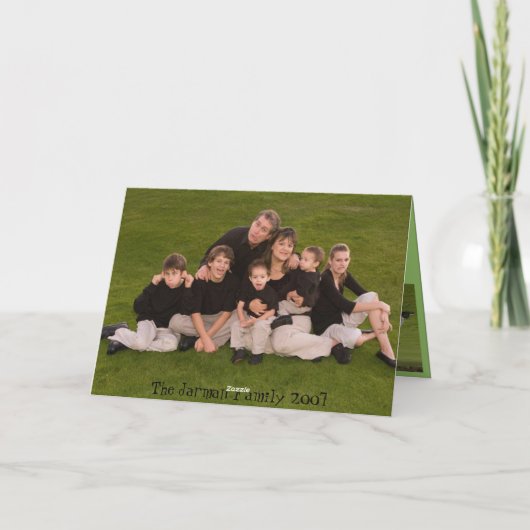 Vrolijke Kerstmis aan onze Vrienden & Familie Feestdagen Kaart (Achterkant)