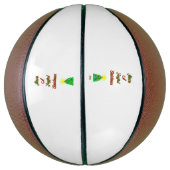 Vrolijke Kerstmis Basketbal (Verticaal)