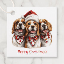 Vrolijke Kerstmis Beagle honden