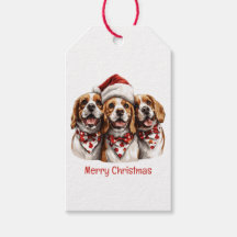 Vrolijke Kerstmis Beagle honden