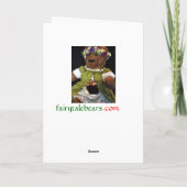 Vrolijke Kerstmis Beary Feestdagen Kaart (Achterkant)