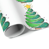 Vrolijke Kerstmis Cadeaupapier (Rol Hoek)