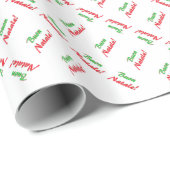 Vrolijke Kerstmis Cadeaupapier (Rol Hoek)