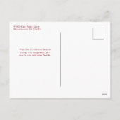 Vrolijke Kerstmis Candy Cane Bow Foto Feestdagenkaart (Achterkant)