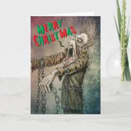 Vrolijke Kerstmis Carol van Spook van Jacob Marley Feestdagen Kaart