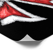 Vrolijke Kerstmis Coquette Bow Xmas Pyjama Familie Poster (Hoek)