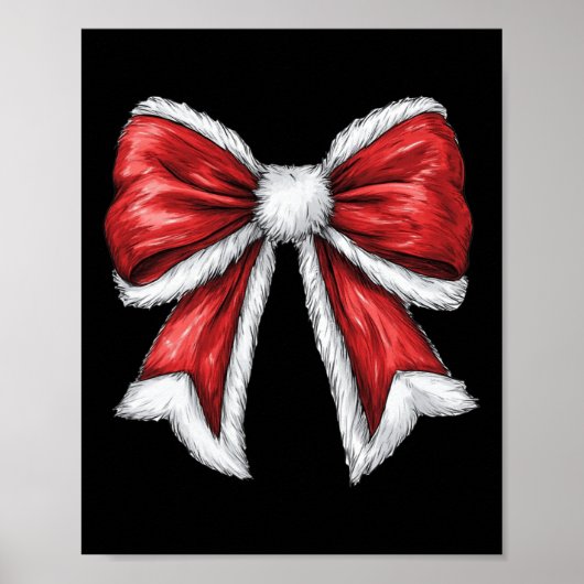 Vrolijke Kerstmis Coquette Bow Xmas Pyjama Familie Poster (Voorkant)