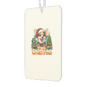 Vrolijke Kerstmis Corgi Hond Corgmas Matching Kers Luchtverfrisser (Links)