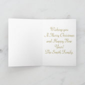 Vrolijke Kerstmis Creëer Uw Eigen Kerstmis van de Feestdagen Kaart (Binnen)