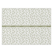 Vrolijke Kerstmis Cypress & Sneeuwval Patroon Vaka Tafelkleed (Voorkant (Horizontaal))