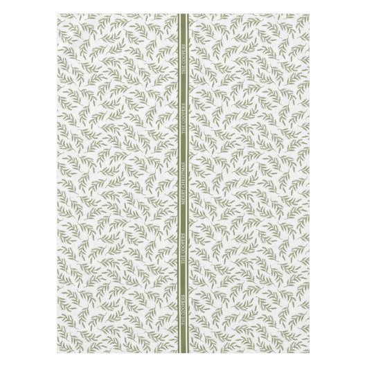 Vrolijke Kerstmis Cypress & Sneeuwval Patroon Vaka Tafelkleed (Voorkant)