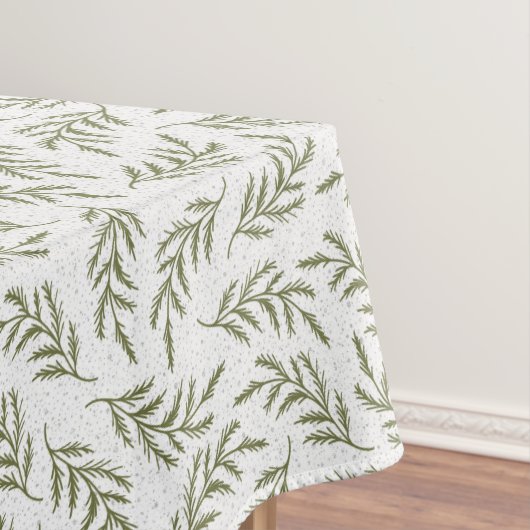 Vrolijke Kerstmis Cypress & Sneeuwval Patroon Vaka Tafelkleed (Voorbeeld)