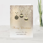 Vrolijke Kerstmis, de Ballen van Kerstmis, Feestdagen Kaart (Voorkant)