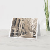 Vrolijke Kerstmis - de Sneeuw van de Winter van de Feestdagen Kaart (Achterkant)