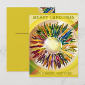 Vrolijke Kerstmis die Glas verfraaien Feestdagenkaart (Voorkant / Achterkant)