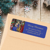 Vrolijke Kerstmis Driekoningen Magie Geboorte Rena Etiket