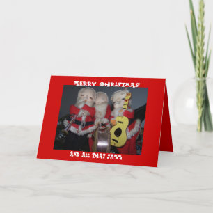 Vrolijke Kerstmis, en Al dat Jazz Feestdagen Kaart
