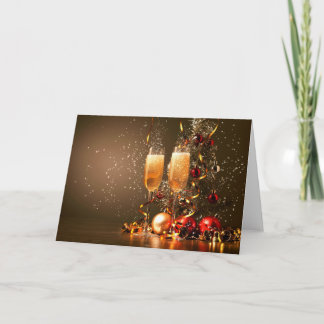 vrolijke Kerstmis en gelukkig nieuw jaar Feestdagen Kaart