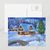 vrolijke Kerstmis en gelukkig nieuw jaar Feestdagenkaart (Voorkant / Achterkant)