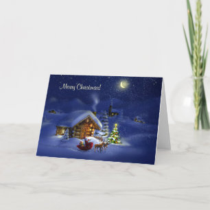 Vrolijke Kerstmis en Gelukkig Nieuwjaar! Feestdagen Kaart