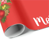 Vrolijke Kerstmis en Kleurrijke Decoraties Gift Wr Cadeaupapier (Rol Hoek)