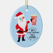 vrolijke kerstmis en poppins popcorn keramisch ornament (Rechts)