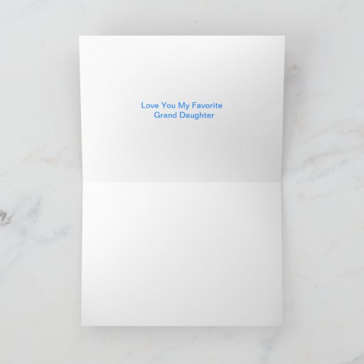 Vrolijke Kerstmis-Favoriete Kleindochter Feestdagen Kaart (Binnen)