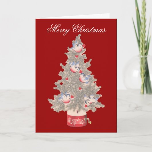 Vrolijke Kerstmis Feestdagen Kaart (Voorkant)