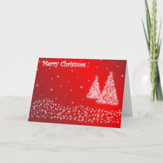 Vrolijke Kerstmis Feestdagen Kaart (Voorkant)