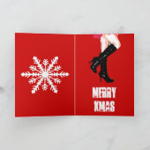 Vrolijke Kerstmis Feestdagen Kaart (Binnen)