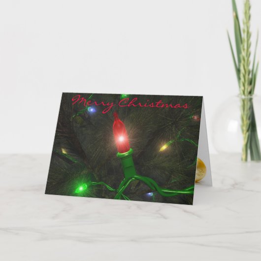 Vrolijke Kerstmis Feestdagen Kaart (Voorkant)