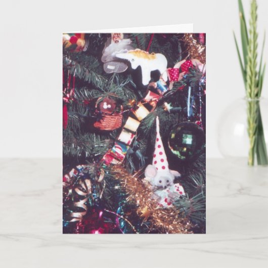 "Vrolijke Kerstmis! " Feestdagen Kaart (Voorkant)