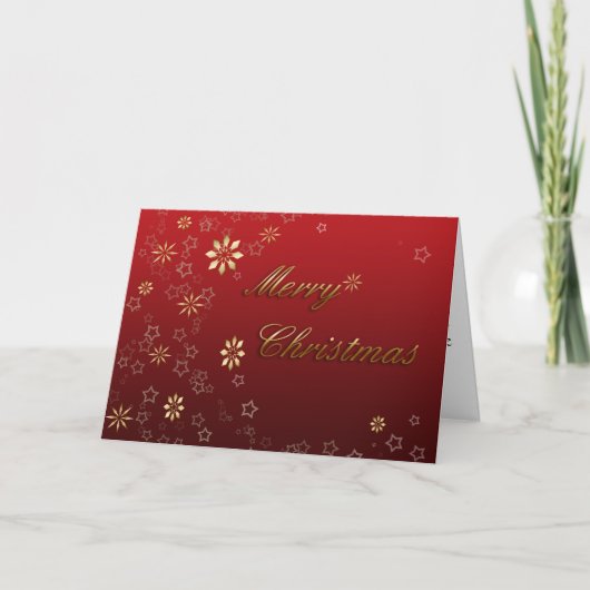 Vrolijke Kerstmis Feestdagen Kaart (Voorkant)