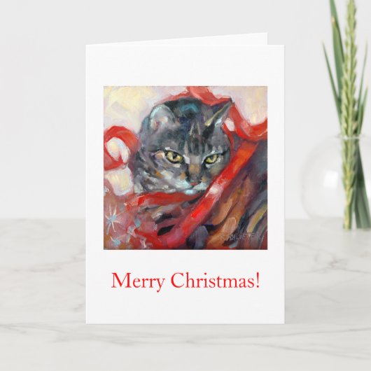 Vrolijke Kerstmis! Feestdagen Kaart (Voorkant)