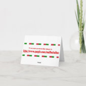 Vrolijke Kerstmis Feestdagen Kaart (Achterkant)
