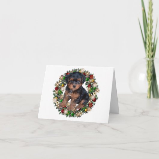 Vrolijke Kerstmis Feestdagen Kaart (Voorkant)