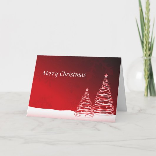 Vrolijke Kerstmis Feestdagen Kaart (Voorkant)