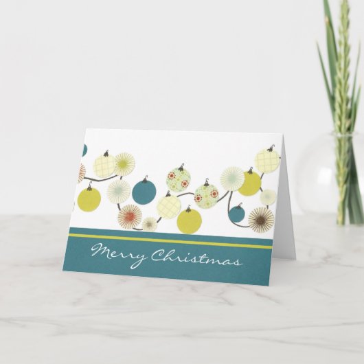 Vrolijke Kerstmis Feestdagen Kaart (Voorkant)